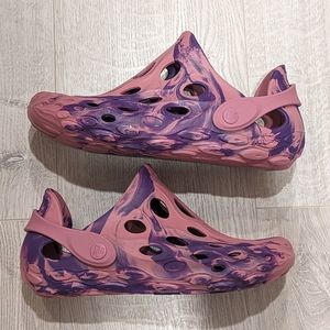 NWB Merrell Hydro Moc Clogs Sandals Purple Pink Tie Dye